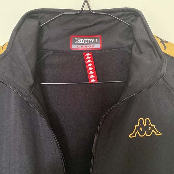Kappa Track Jacket size large. Colours are black and gold - Picture 2 of 6